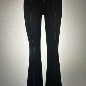 Veronica Beard Black Carson Kick-Flare Jeans